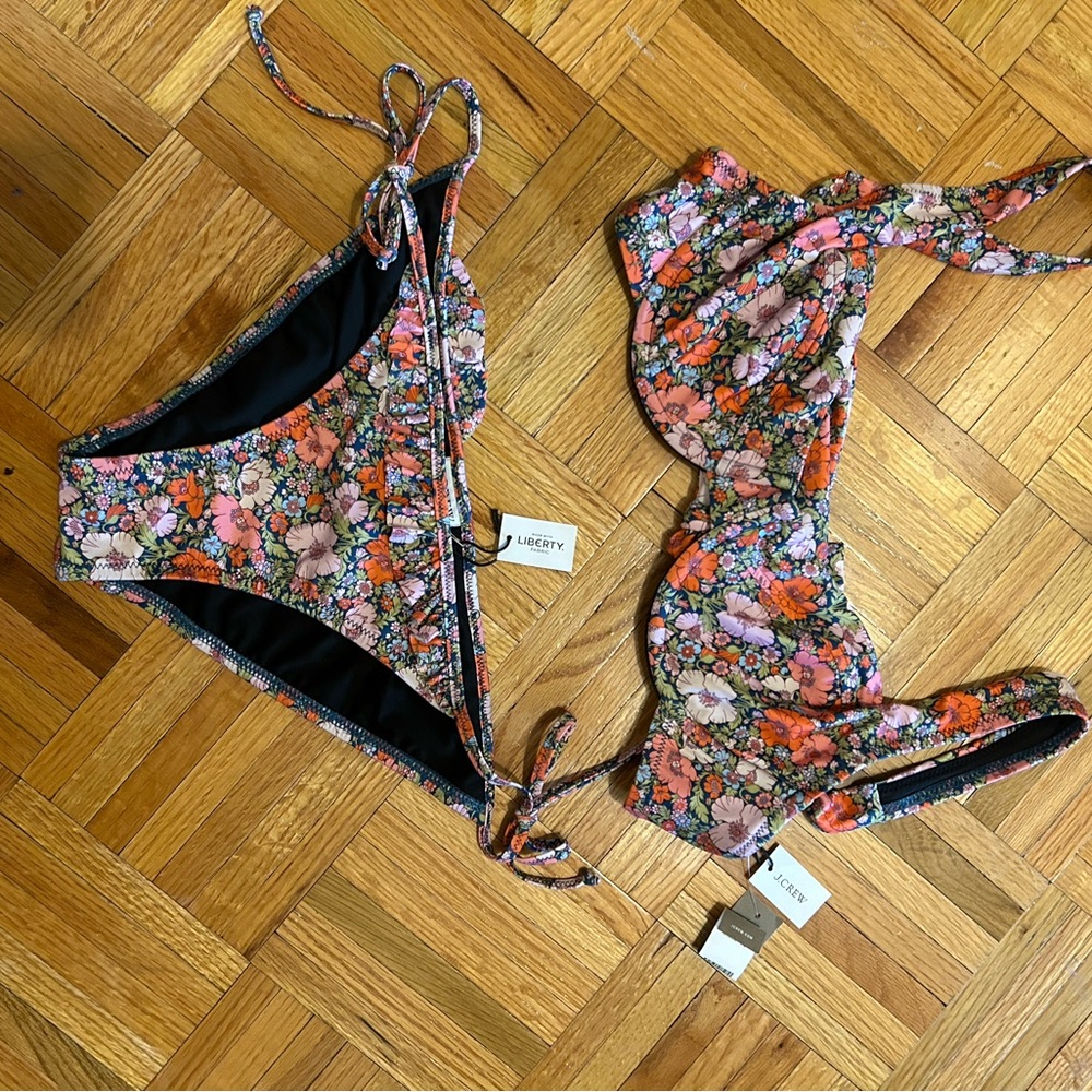 J Crew bikini, liberty collab